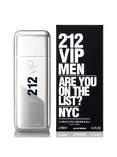 212 VIP Men Are You On The List NYC Eau de Toilette by Carolina Herrera is an intoxicating blend inspired by the thrill of the VIP lifestyle. The bold fusion of Passionfruit, Lime, and Ginger creates a vibrant and spicy opening, while heart notes of Vodka, Gin, and Mint evoke a party-ready vibe. The fragrance settles base of Amber, Leather, and Woody notes, into confident, captivating, and unforgettable. This 100% authentic imported tester brings you premium performance, luxurious quality, and iconic s