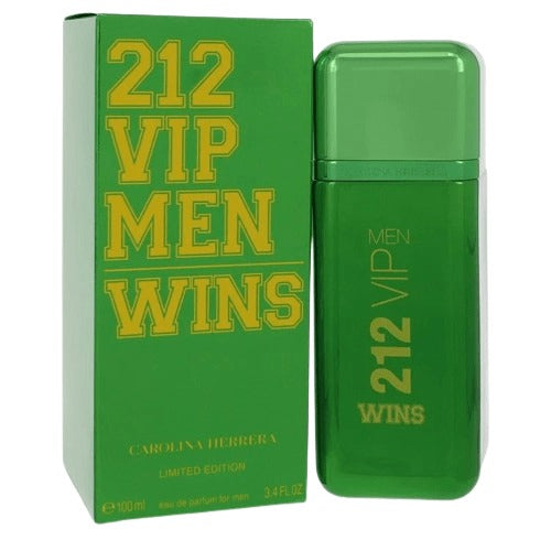 212 VIP Men Wins Eau de Parfum by Carolina Herrera is a vibrant and invigorating scent that blends fresh citrus, aromatic herbs, and warm sensual notes. Built for winners, this limited edition fragrance delivers long-lasting performance and a bold presence. This 100% authentic imported tester is your key to high-end fragrance luxury without the premium price.