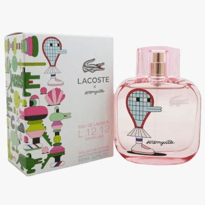 A product image showing the Lacoste Eau de Lacoste L.12.
Eau de Lacoste Sparkling Collector Edition blends youthful charm with a sophisticated sparkle. This limited-edition collaboration with artist Jeremyville delivers a bright, fruity-floral explosion wrapped in a playful sweetness. Ideal for the modern woman who loves expressing joy through scent. This 100% authentic imported tester offers standout Lacoste quality without the premium price tag.