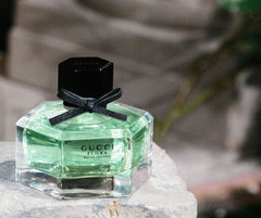 Gucci Flora perfume bottle on a stone surface with a blurred background
Gucci Flora Green Eau de Toilette is a bright and enchanting floral fragrance designed for women who bloom with grace and positivity. With crisp citrus, delicate florals, and refreshing green accords, this scent evokes nature’s most uplifting moments. A 100% authentic imported tester, it blends timeless quality with incredible value.