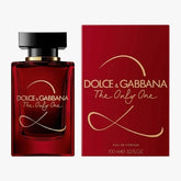 Dolce & Gabbana The Only One EDP 100ml perfume bottle and packaging, with red and gold design elements.
The Only One Eau de Parfum by Dolce & Gabbana is a captivating blend of vibrant fruits, rich florals, and warm, decadent vanilla. Designed for the woman who turns heads effortlessly, this luxurious scent evokes power, grace, and timeless allure. This 100% authentic imported tester delivers iconic D&G quality at unbeatable prices.