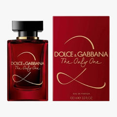Dolce & Gabbana The Only One EDP 100ml perfume bottle and packaging, with red and gold design elements.
The Only One Eau de Parfum by Dolce & Gabbana is a captivating blend of vibrant fruits, rich florals, and warm, decadent vanilla. Designed for the woman who turns heads effortlessly, this luxurious scent evokes power, grace, and timeless allure. This 100% authentic imported tester delivers iconic D&G quality at unbeatable prices.