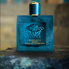 Versace Eros Eau de Parfum bottle on a textured surface with a blurred background
Versace Eros Eau de Parfum is a bold expression of masculine confidence blending zesty freshness with sweetness and a woody base. Designed for the man who commands attention, this EDP offers a deeper, more intense version of the classic Eros. Our 100% authentic imported tester brings you luxury without the luxury price tag.