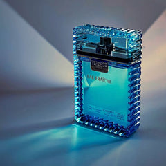 Blue perfume bottle with Versace logo on a gray background
Versace Man Eau Fraîche is a refreshing take on modern masculinity, cool, clean, and charismatic. Blending crisp citrus, aromatic herbs, and deep woody notes, this scent is designed for the man who is effortlessly stylish and refined. This 100% authentic imported tester offers luxury performance without the premium price.