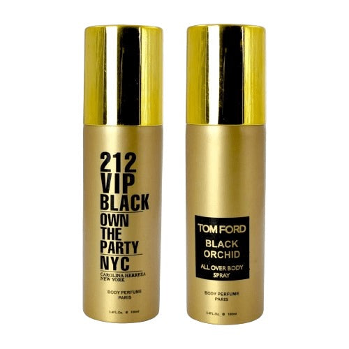 Pack Of Two Body Spray (212 VIP Black Own The Party NYC – Black Orchid)