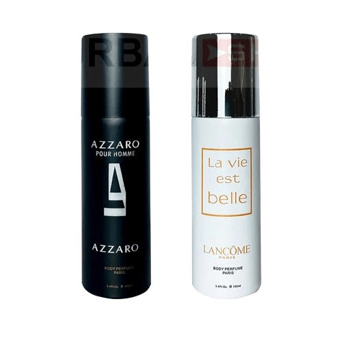 Pack Of Two Body Spray (Azzaro Pour Homme – La Vie Est Belle)