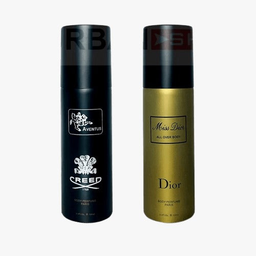 Pack Of Two Body Spray (Creed Aventus – Miss Dior)