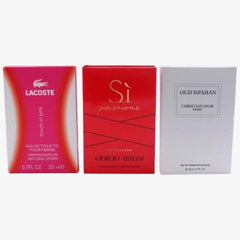 Pack of 3 Pocket Perfume (Lacoste – Si Armani – Oud Ispahan)