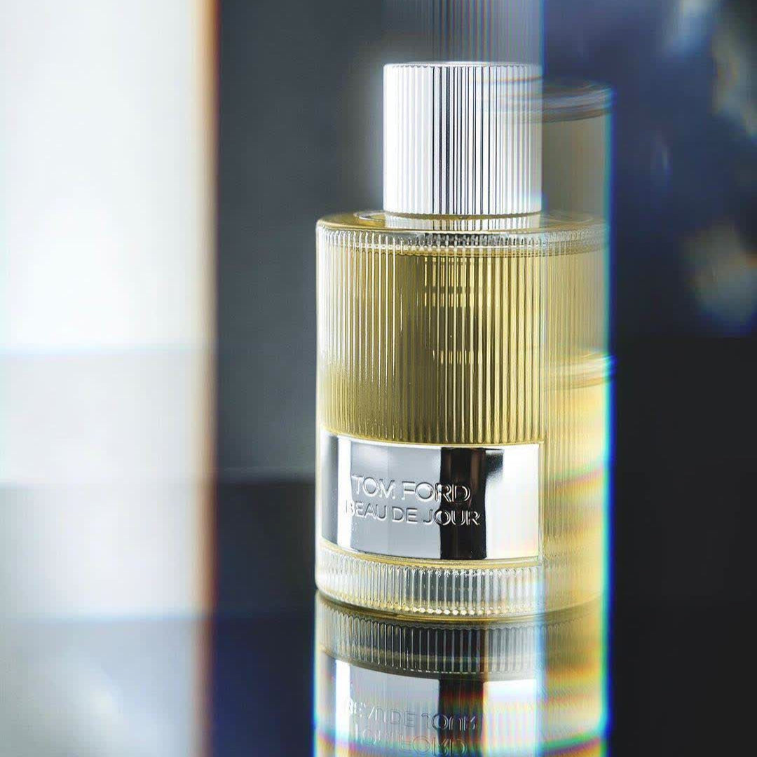 Perfume bottle with a metallic cap on a reflective surface
Beau De Jour Eau de Parfum by Tom Ford is a sophisticated and commanding scent that embodies the modern gentleman’s grooming ritual. With aromatic herbs, fresh lavender, and deep woods, it’s a luxurious olfactory journey for the man who leads with confidence and style. This 100% authentic imported tester delivers designer quality at a value you can’t resist.