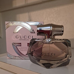 Gucci Bamboo Eau de Toilette is a light, floral-woody fragrance designed for the modern woman—elegant yet powerful. This 100% authentic Gucci Bamboo tester perfume offers a luxurious scent experience at an unbeatable price.