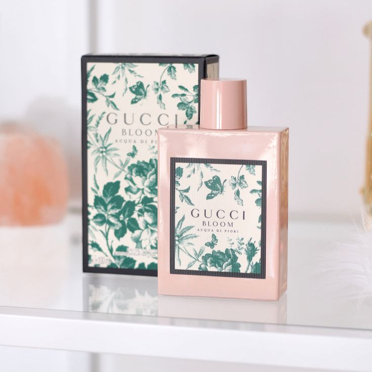 Gucci Bloom perfume bottle with packaging on a white surface
Gucci Bloom Acqua di Fiori Eau de Toilette is a vibrant twist on the classic Bloom, blending green galbanum and sparkling citrus with delicate white florals. It’s a fragrance that evokes springtime, spontaneity, and feminine vitality. This 100% authentic imported tester brings luxury within reach, perfect for everyday elegance.
