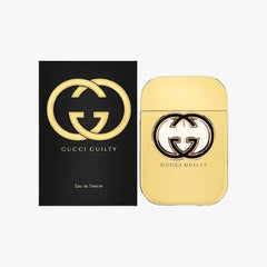 Gucci Guilty Eau de Toilette perfume bottle and packaging, featuring a black box with gold Gucci logo and a gold-colored bottle with black accents.
Gucci Guilty Eau de Toilette is a bold and captivating scent designed for the modern woman who refuses to follow the rules. With a vibrant floral heart, sweet fruits, and a warm, musky base, it’s daring yet elegant. This 100% authentic imported tester offers luxury and lasting performance without the high-end retail price.
