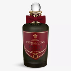 Penhaligon's perfume bottle with a red bow on a white background
Halfeti Leather Eau de Parfum by Penhaligon’s is a luxurious blend of spices, florals, and smoky leather crafted for those who crave complexity, power, and timeless elegance. Inspired by the mysterious charm of the Middle East, this 100% authentic imported tester exudes sophistication without the luxury markup.