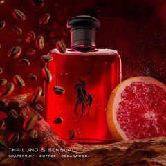 Polo Red Eau de Toilette by Ralph Lauren is an electrifying blend of citrus, spice, and woods crafted for the daring modern man. Inspired by the thrill of speed and high-performance luxury, this 100% authentic imported tester offers both dynamic energy and long-lasting appeal at unbeatable price.