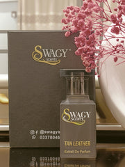 Tan Leather Eau de Parfum by Swagy Scents is a masterful blend of sweet fruits, rich spices, smoky florals, and deep leather accords. It’s a scent built for power and presence perfectly balanced for those who crave a luxurious, masculine edge. This 100% authentic imported tester offers sophistication without the high-end price tag.